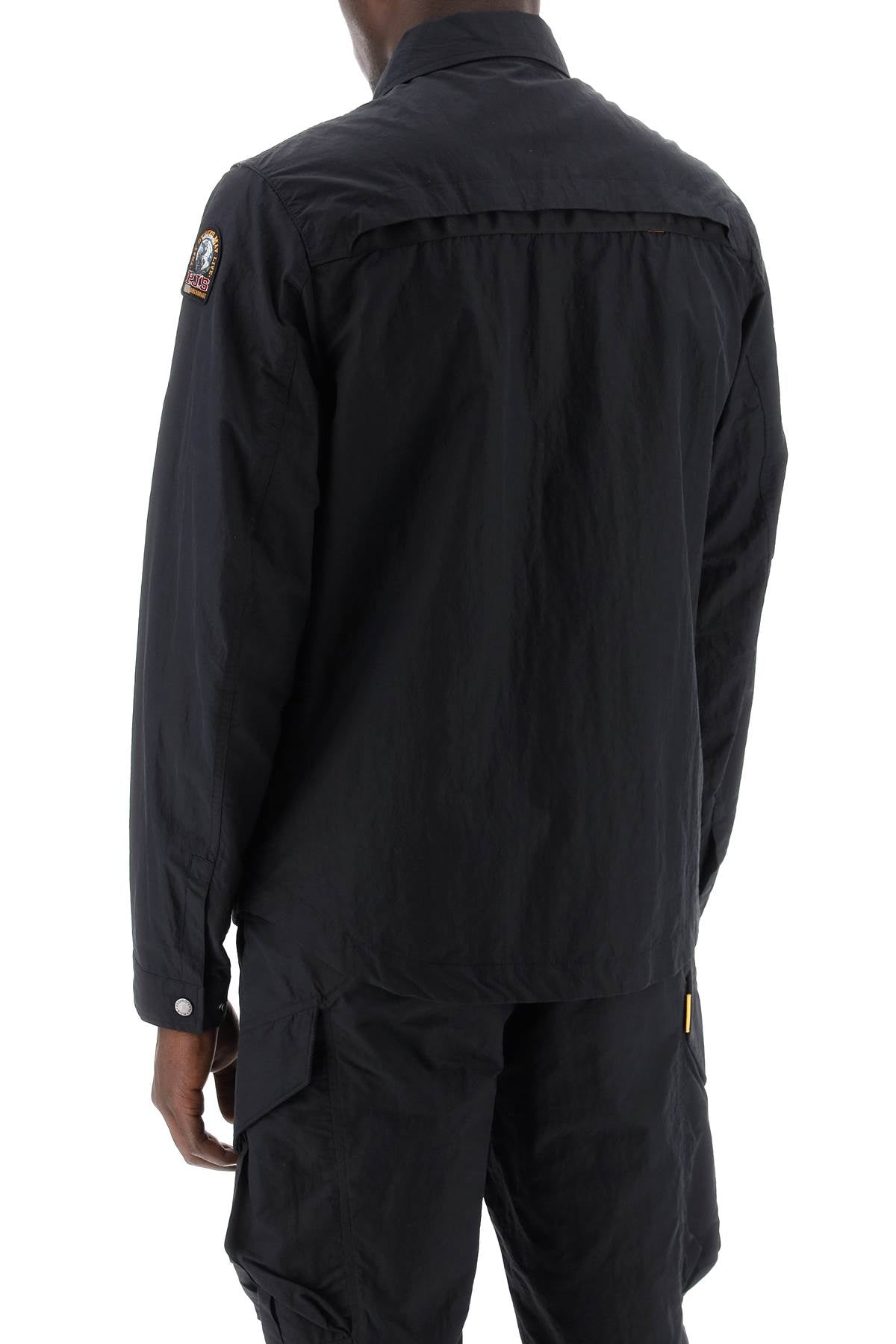 Shop Parajumpers "rayner Overshirt In Nylon Men In Black