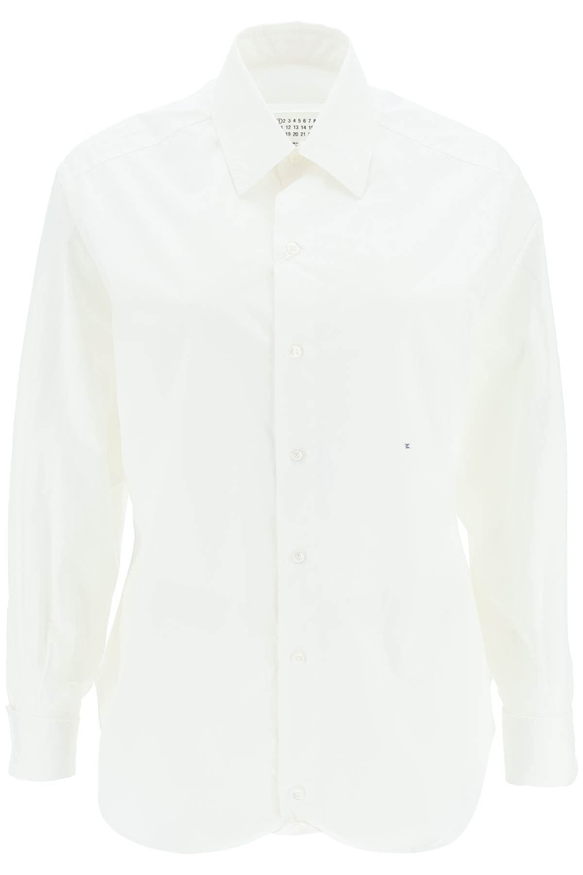 Shop Maison Margiela 'm' Cotton Shirt Women In White