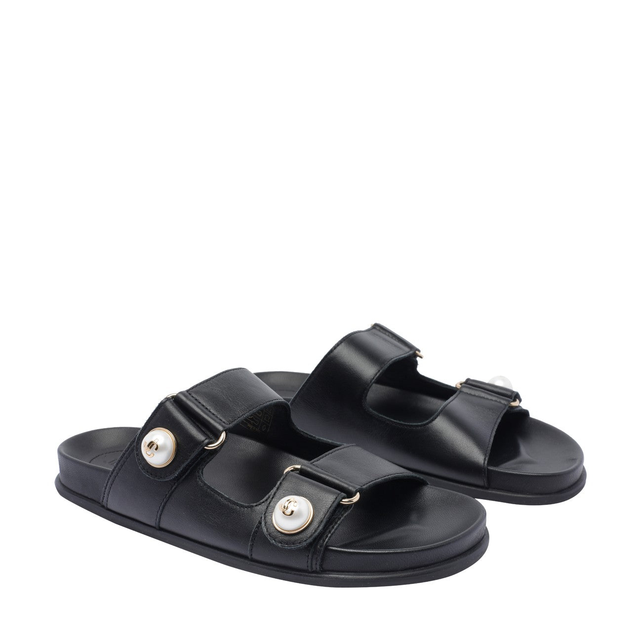 Jimmy Choo Fayence Pearl-embellished Sandals