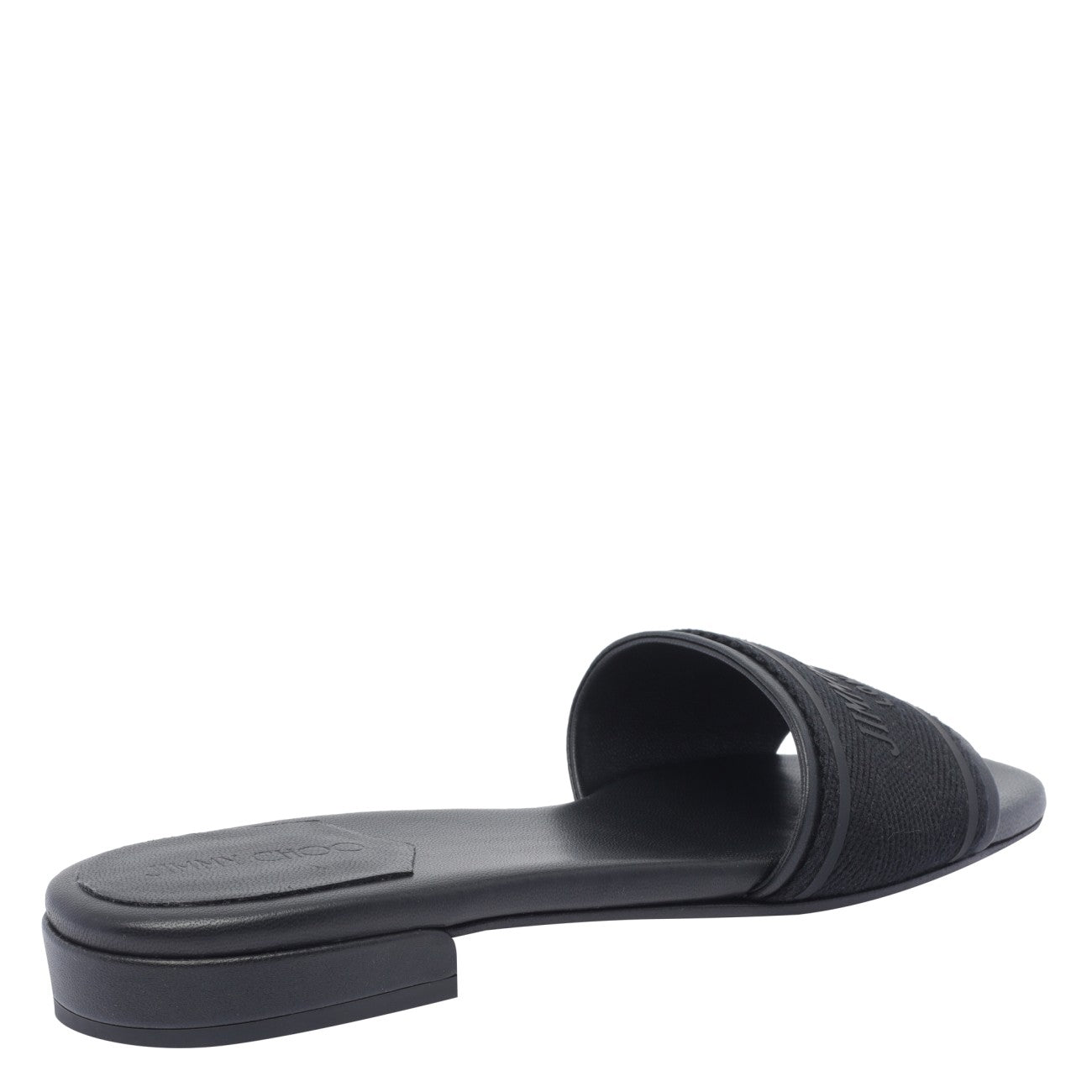 Jimmy Choo Round Toe Leather Sandals