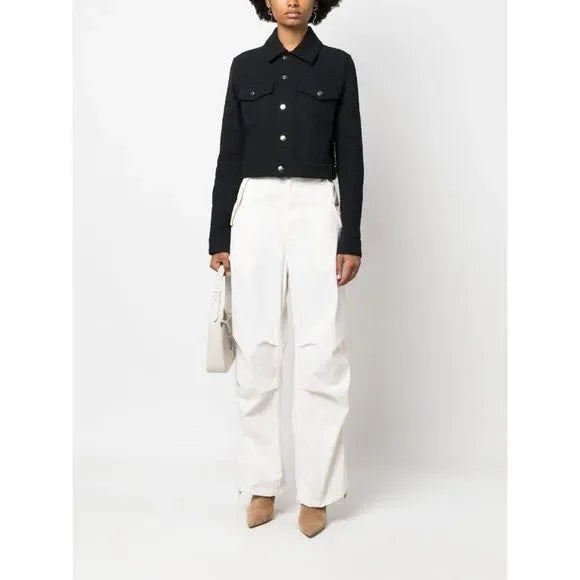 Fendi Women Ff Jacquard Truck Jacket In Black