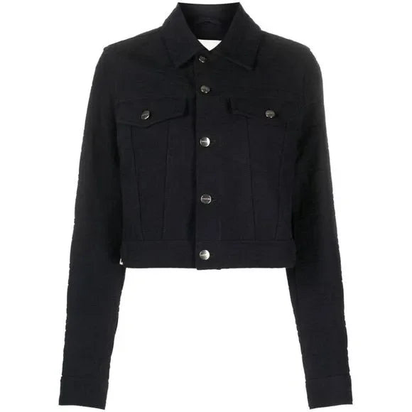 Fendi Women Ff Jacquard Truck Jacket In Black