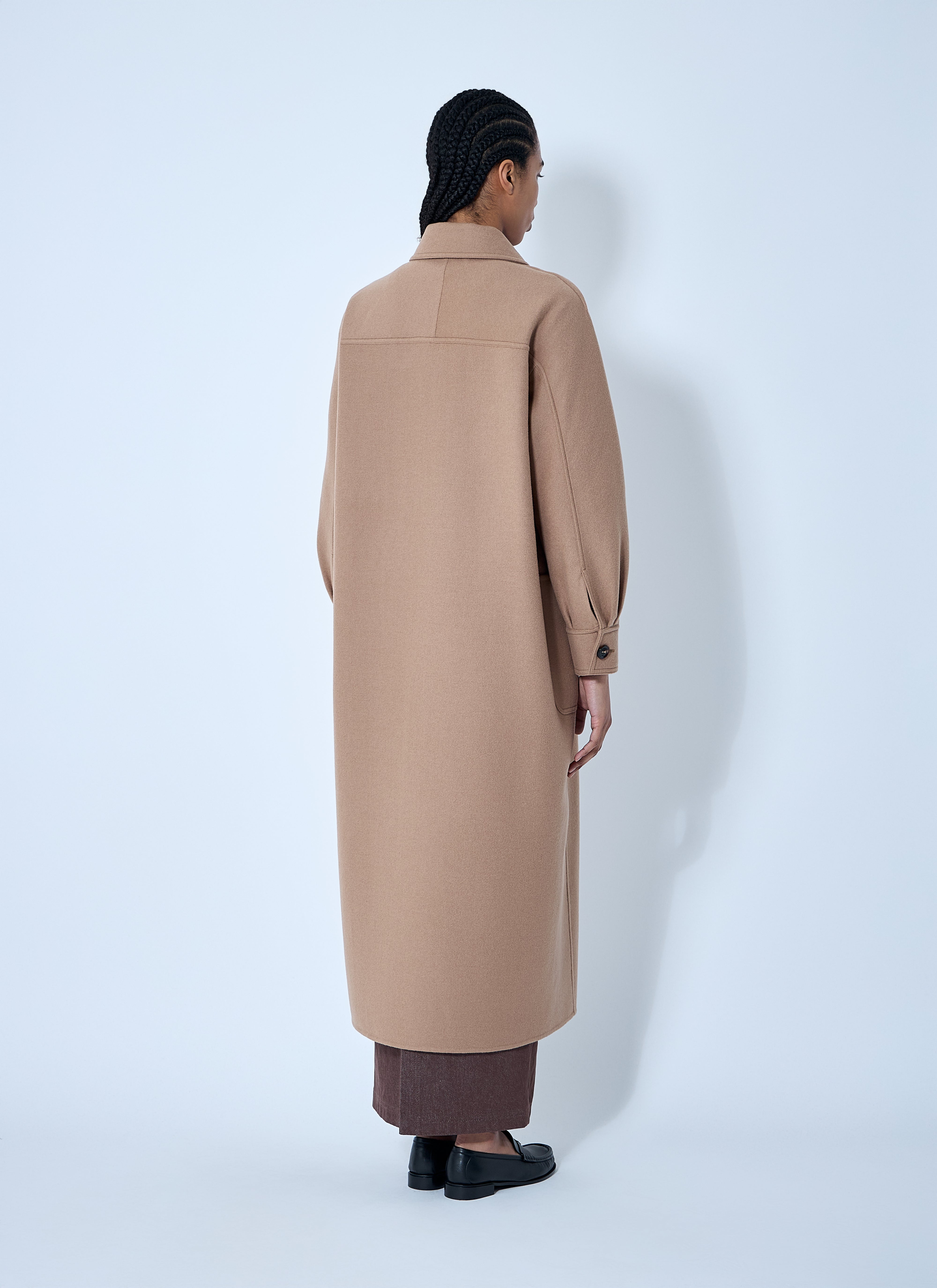 Max Mara Wool-and-cashmere-blend Coat In Cream