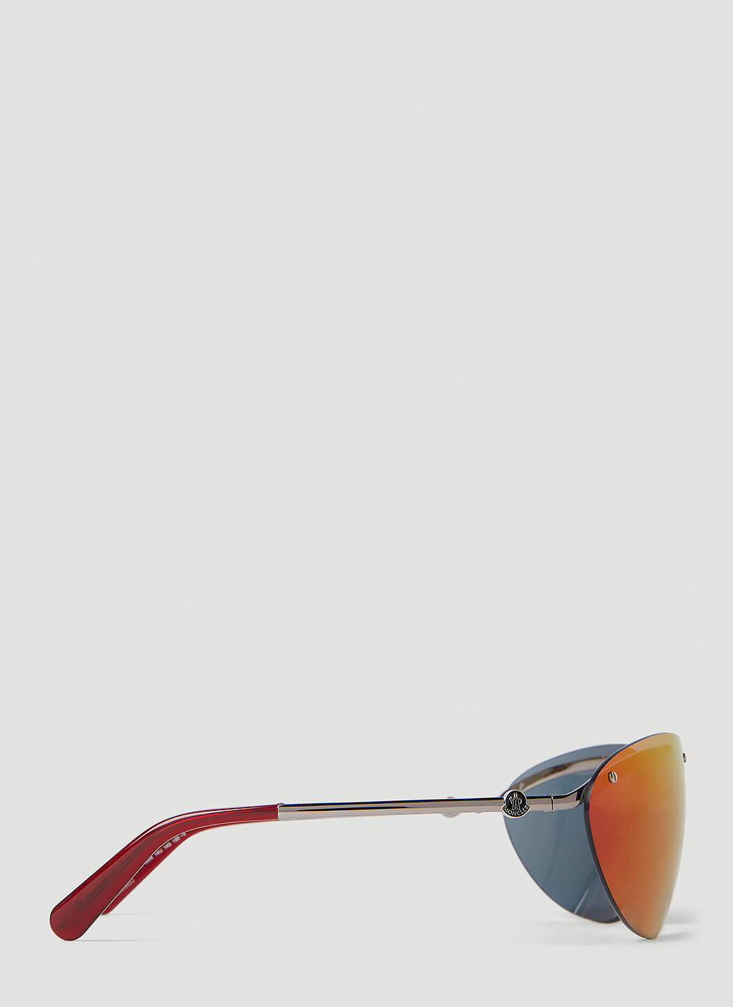 Shop Moncler Men Mirrored Sunglasses In Orange