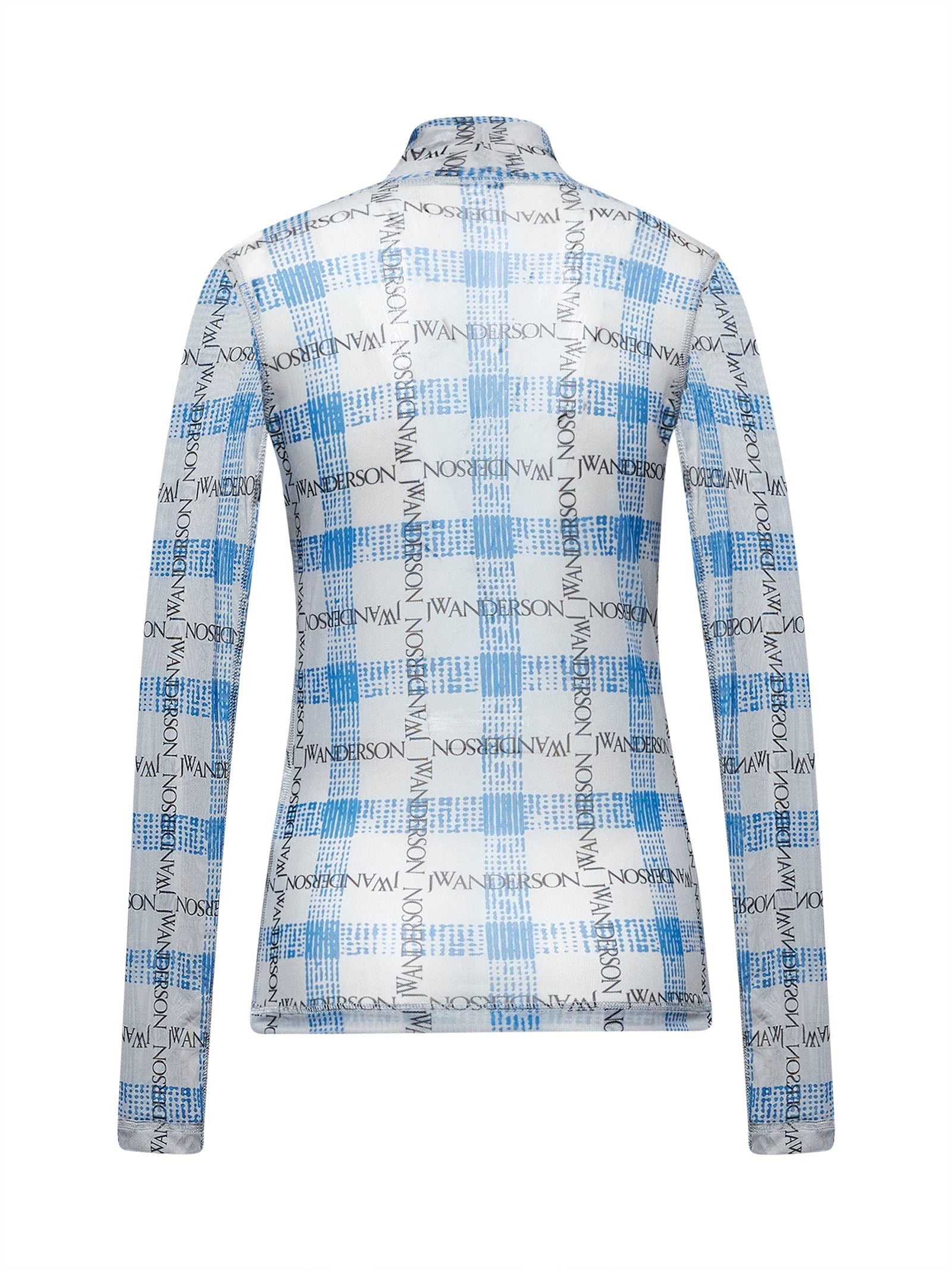 Jw Anderson J. W. Anderson Fitted Turtleneck With All-over Logo Print In White
