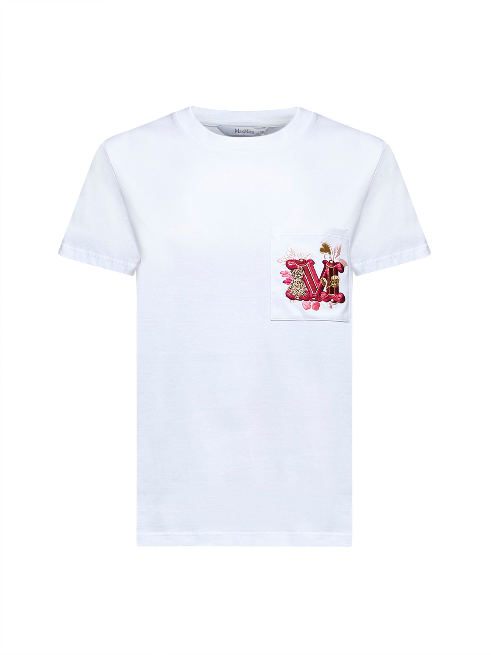 Max Mara Logo-embroidered Crewneck T-shirt