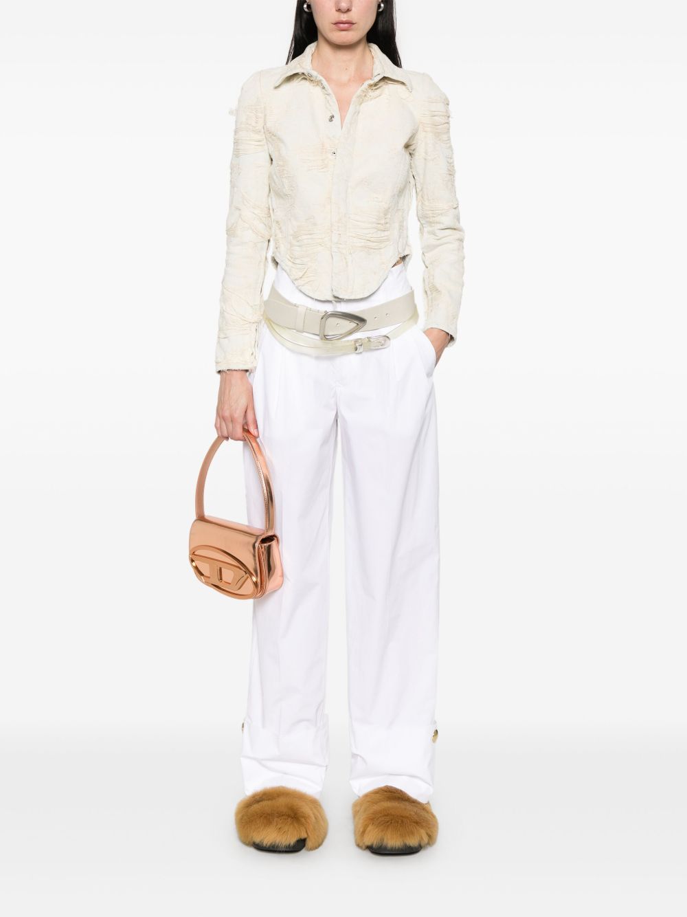 Diesel Shirt De-madeline-fsg White Women In Multicolor