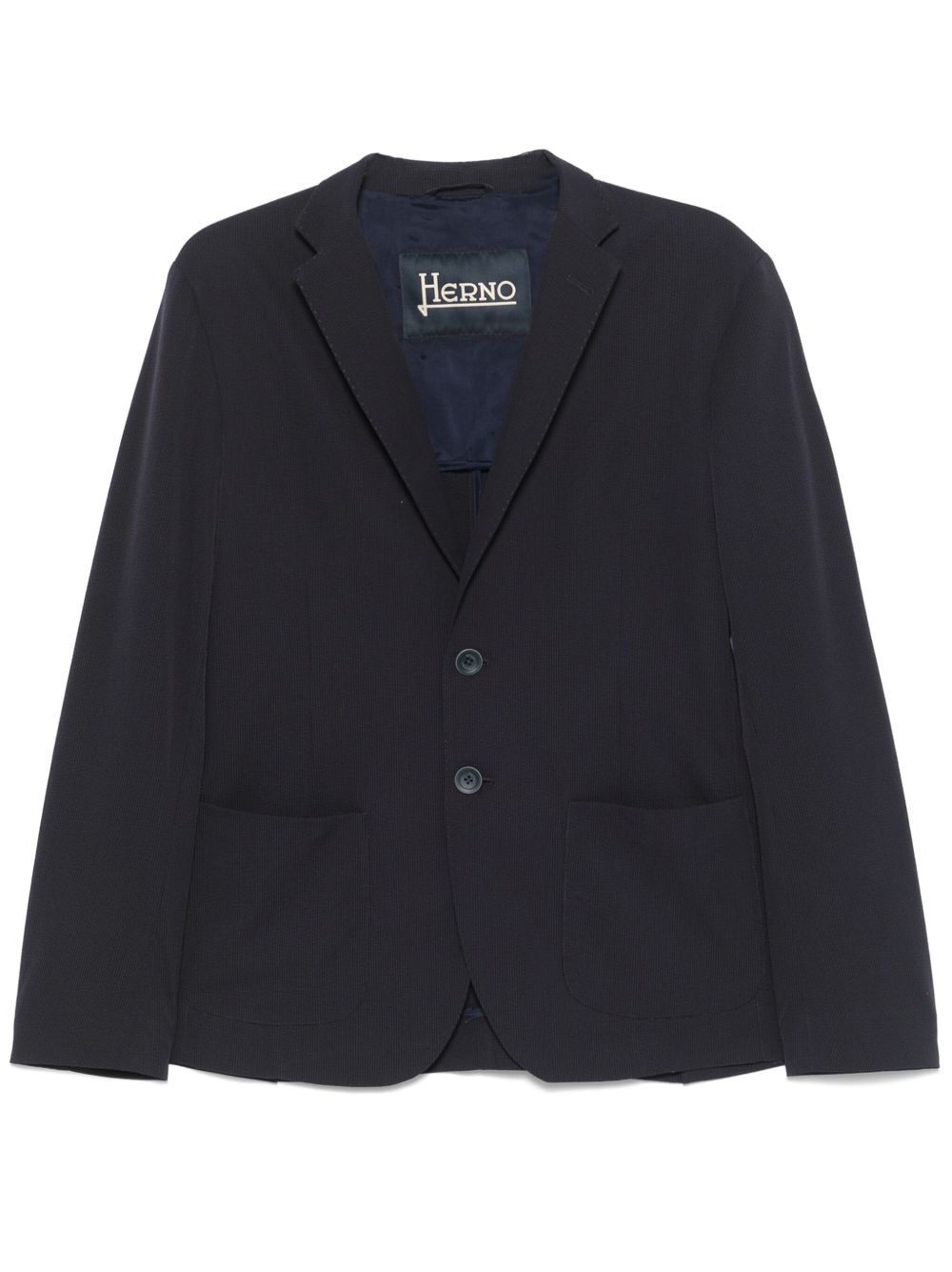 Herno Tailored Single-breasted Jacket With Notched Lapels In Multicolor