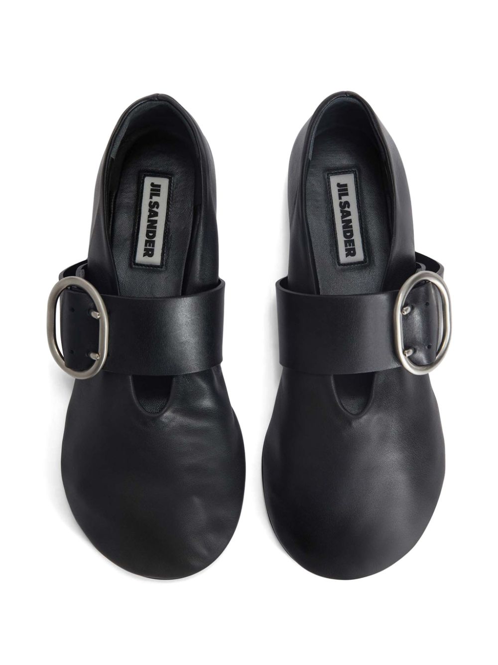 Jil Sander Smooth Leather Ballerinas In Multicolor