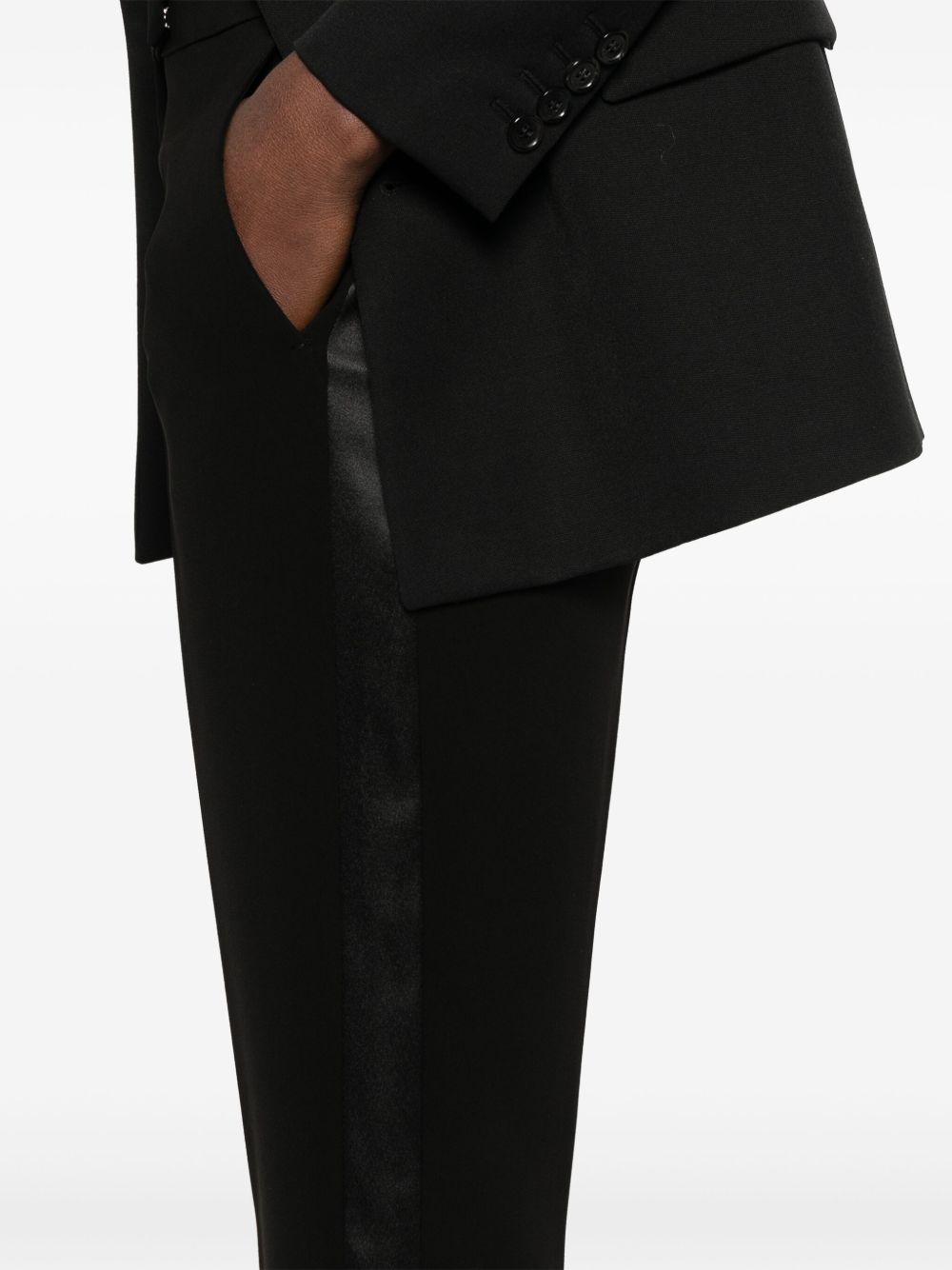Max Mara Tailored Trousers With Double-breasted Blazer In Multicolor