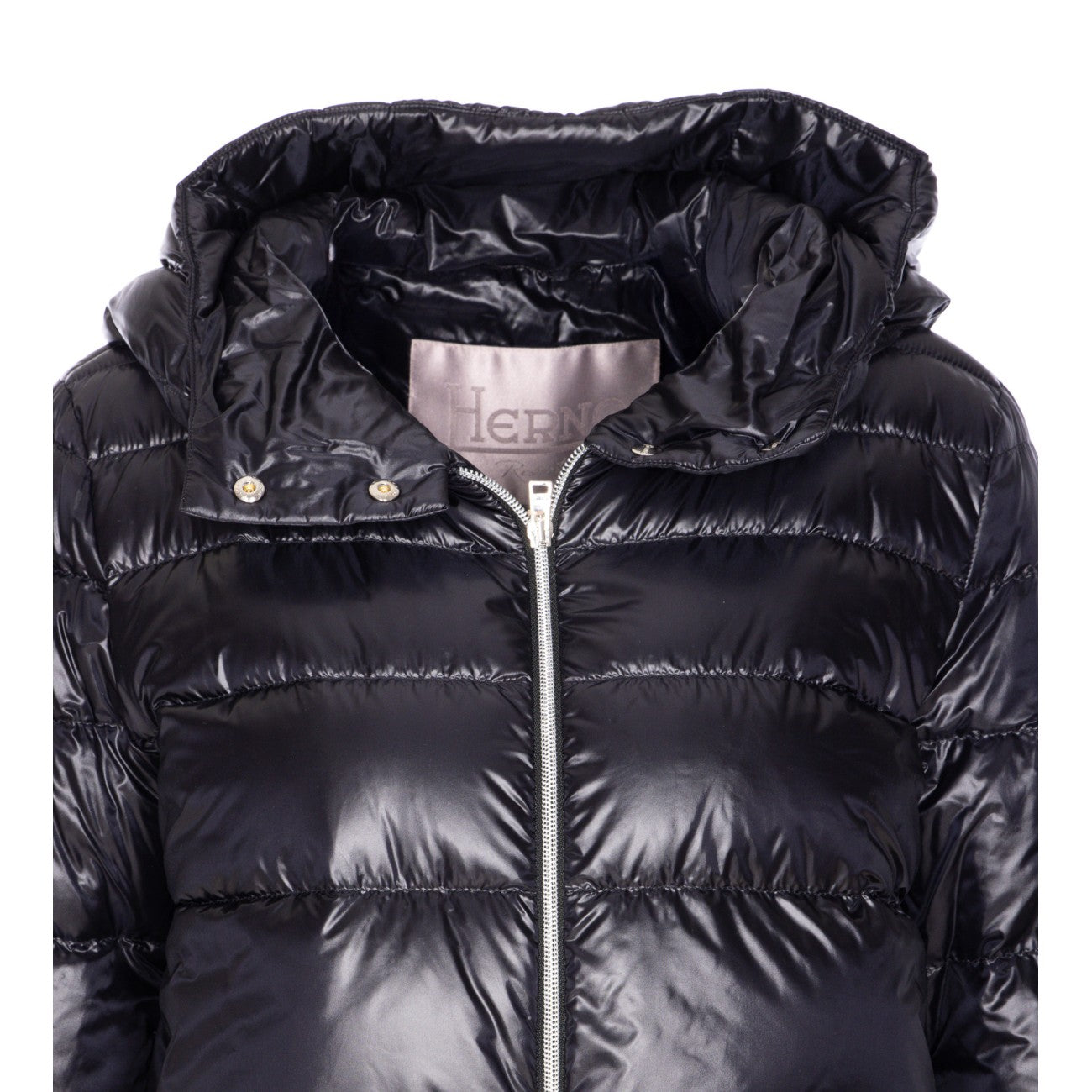 Herno Women Ultralight Cropped Bomber In Black