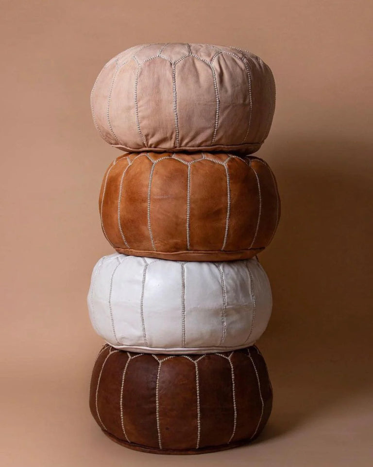 Sustainable and Ethical Production of Moroccan Pouffes A Closer Look Cush & Co