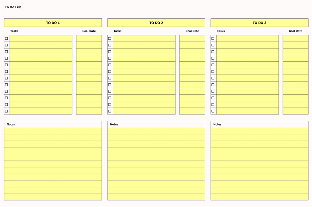 To Do List Template