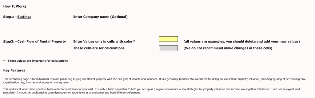 Real Estate Investment Calculator Excel How To