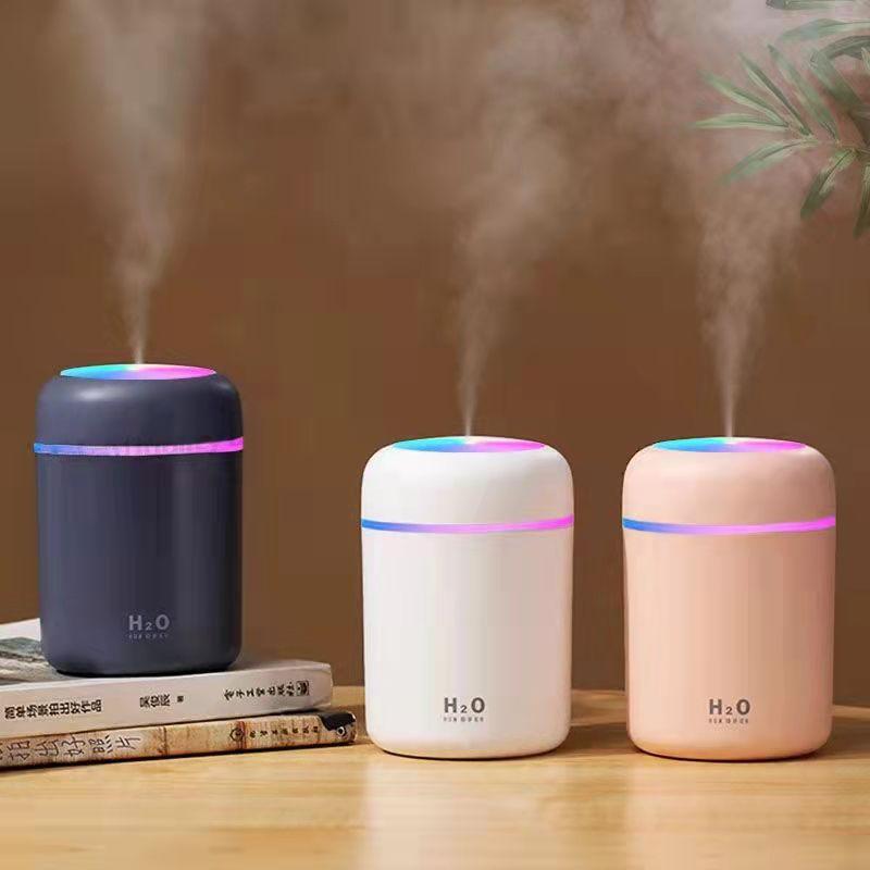 Portable USB Led Light Mini 300ML H20 Ultrasonic Spray Mist Maker Double Aroma Essential Oil Diffuser Car Wet Air Humidifier