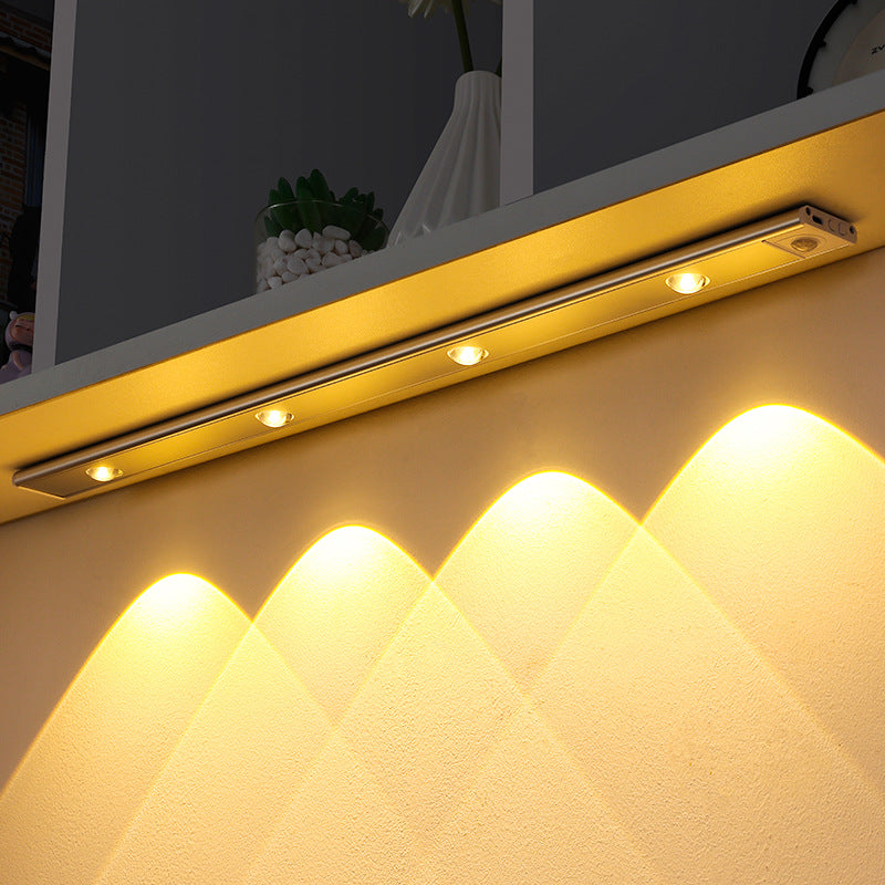 Cat Eye Modern Motion Sensor Under Mini Wireless Led Cabinet Light For Indoor Kitchen