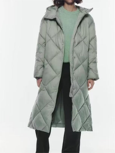 Manteau d'hiver en coton chaud Long Fish Street