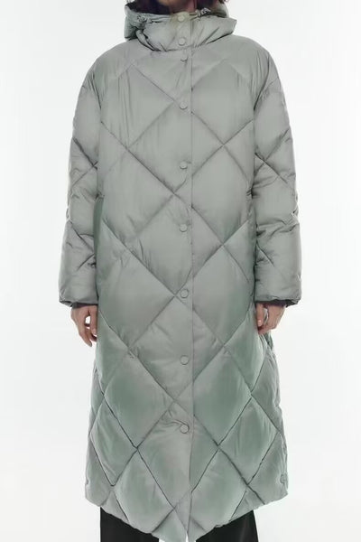 Manteau d'hiver en coton chaud Long Fish Street