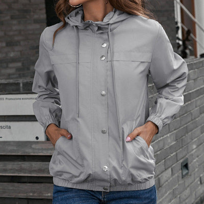 Women's Waterproof Hooded Rain Jacket