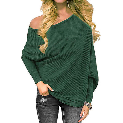 Off Shoulder Casual Long Sleeved