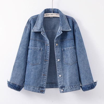 Retro Denim Jacket Women's Popular Choice