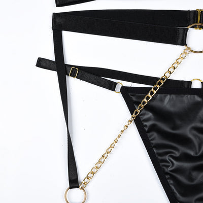 3-piece Sexy Underwear Set with Chain