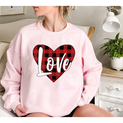 Valentine's Day Fleece-Lined Love Heart Sweater