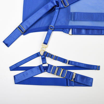 Complex Belt Stitching Waist Seal Underwear Set