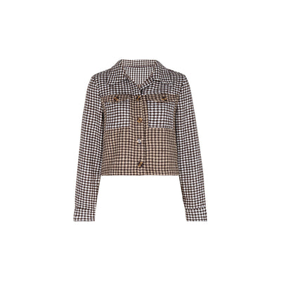 Fall Houndstooth Jacket for Women