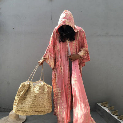 Hooded sunscreen cardigan for beach vacation