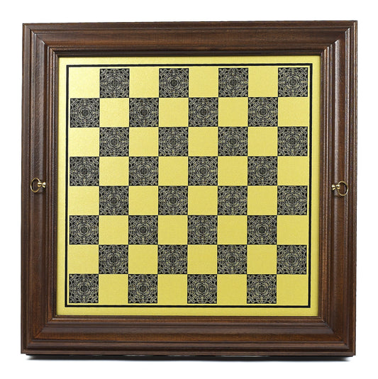 13.25 inch Black & Maple Chest Chess Board (1.5 inch Squares)