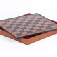 Brown Leatherette Cabinet Chess Board (open)