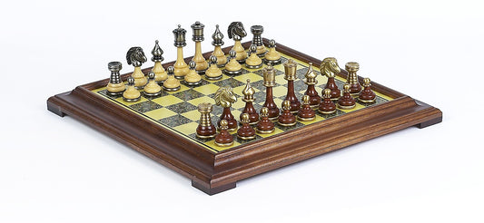 John Hansen Co. Chess Set with Metal Chessmen