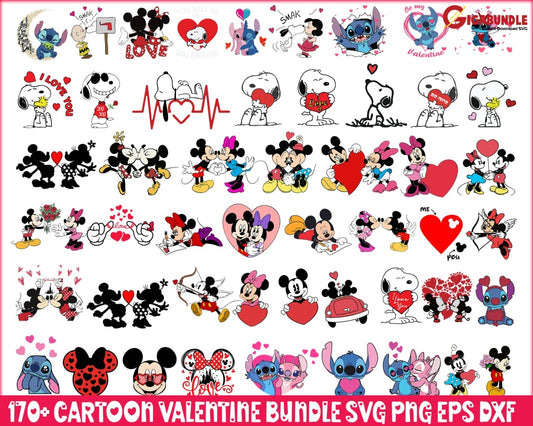 20 Disney Valentine Svg, Happy Valentine's Day Png, File Valentine Bun –  Gigabundlesvg