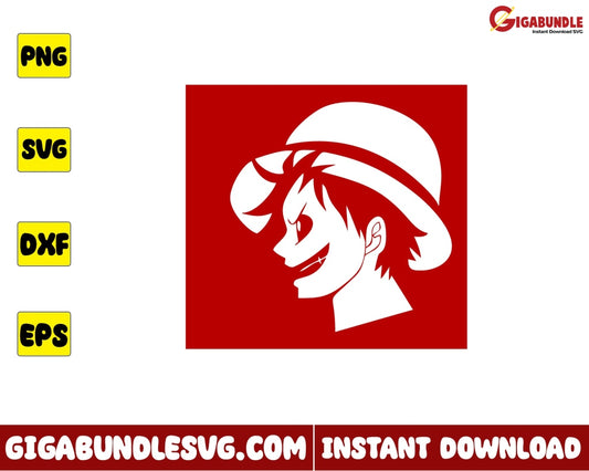 One Piece Svg, Luffy One Piece Svg, Luffy Svg, One Piece Anime Svg, Anime  Gift Svg, Anime Svg, png, eps, dxf digital download.