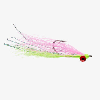 3X HOT PINK SALMON size2, 9cm Sandeel, Sea Bass, Flies Salt Water Fishing