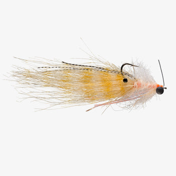 Cream Yarn Saltwater Crab Fly Fishing Flies - One Fly in Choice of