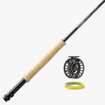 El Jefe Fly Fishing Combo Package | 906-3 | 9' Six Section 3 Weight Fly Rod  And Reel Outfit