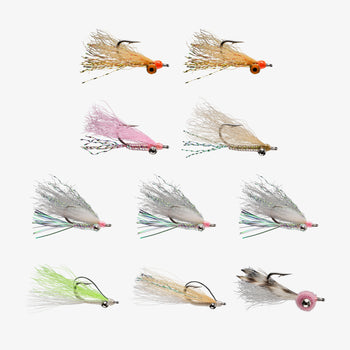 4pcs pack fly fishing crazy charlie saltwater flies 2#4#shrimp