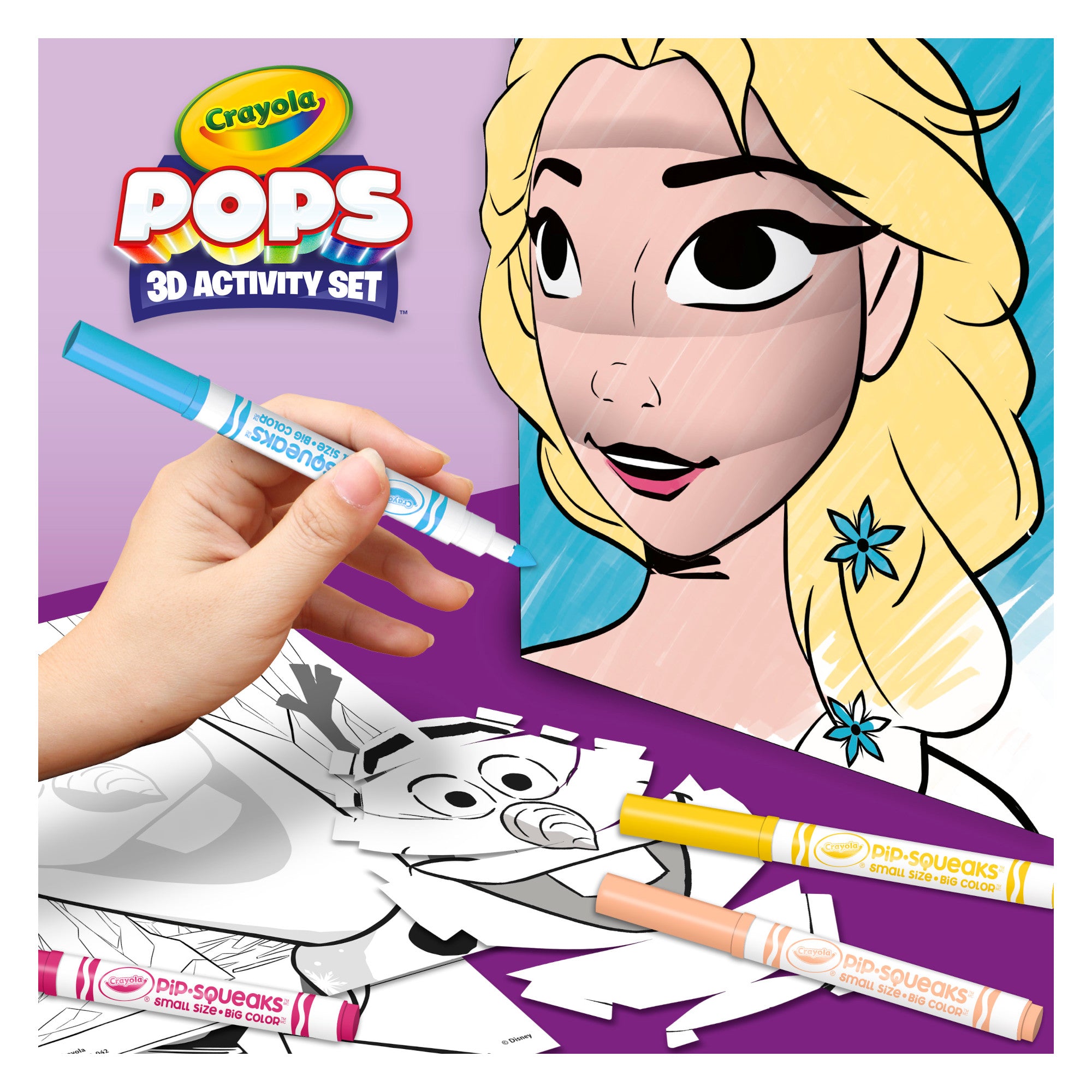 Crayola POPS 3D Kids Art Set, Disney Frozen