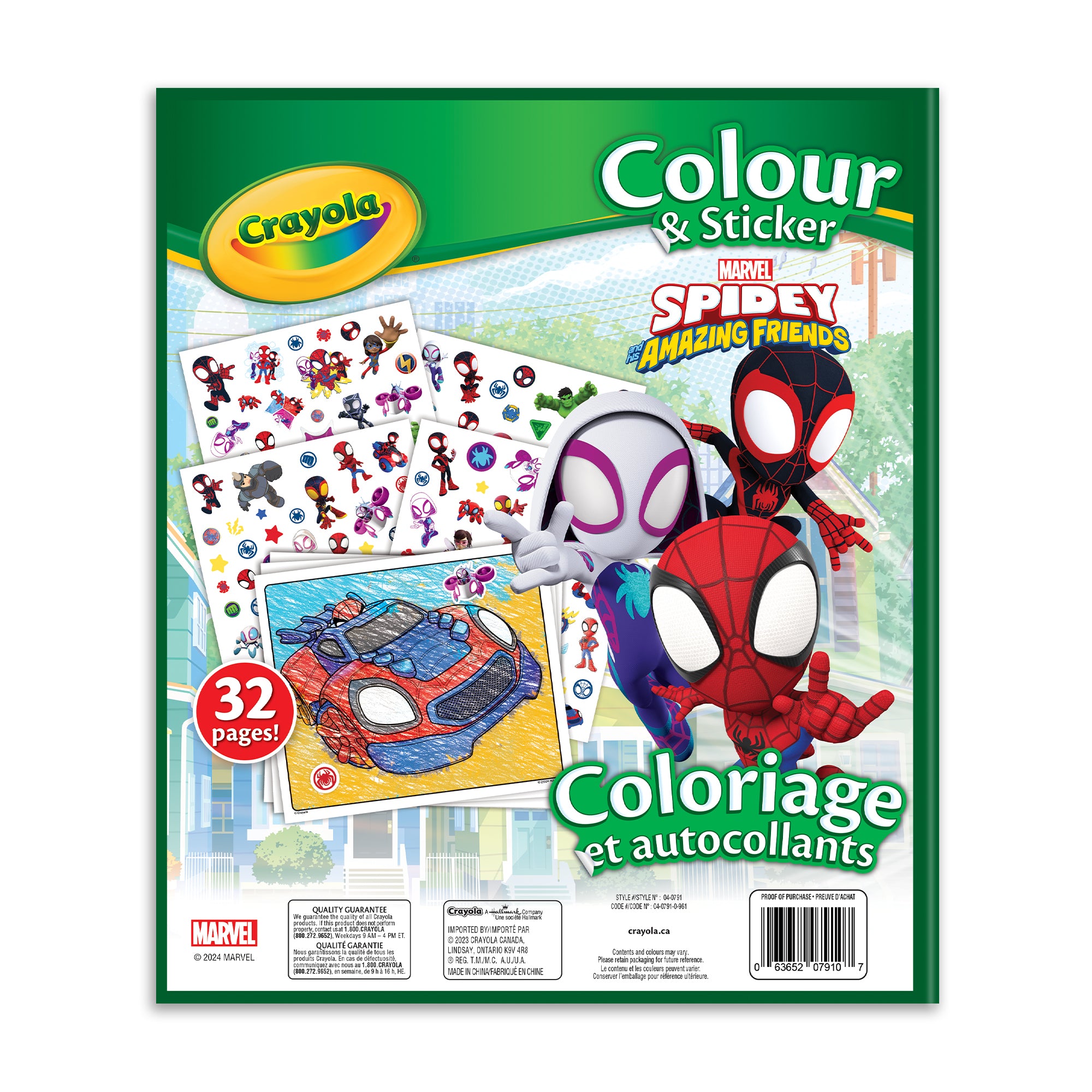  Spidey and His Amazing Friends Activity Set Bundle - Spiderman  Coloring Book, Spiderman Stickers, 2-Sided Superhero Door Hanger and More,  Red : Toys & Games