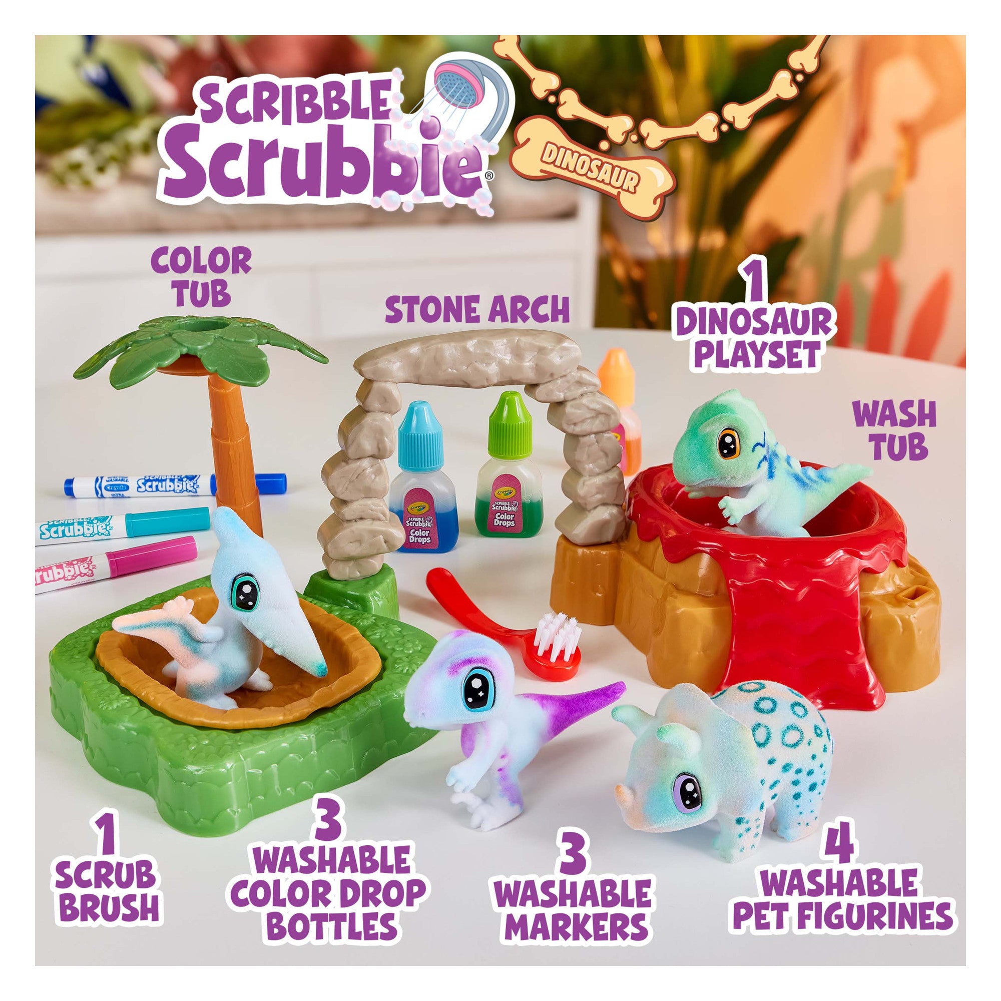 Crayola Scribble Scrubbie Dinosaur Set