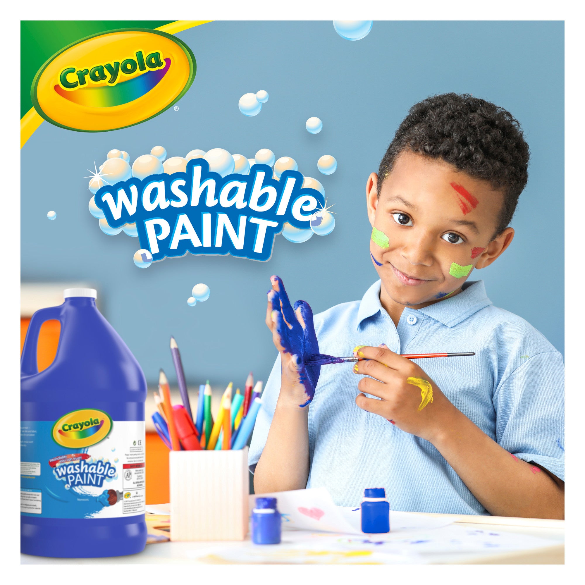 Crayola Washable Paint 128oz, Blue