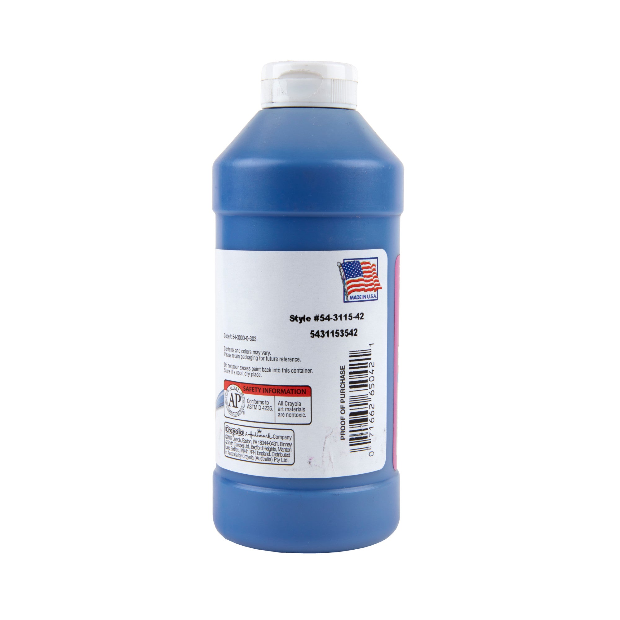 Crayola Washable Tempera Paint 946 ml, Blue