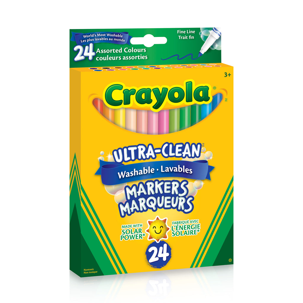 Crayola Ultra-Clean Washabe Large Crayons - Assorted, Almond, Rose