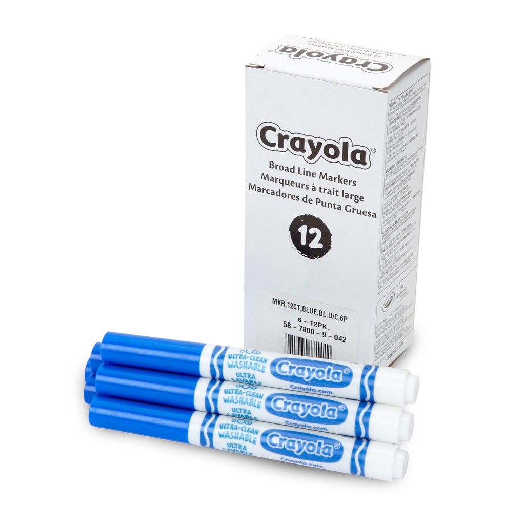 Crayola 12 Count Bulk Broad Line Markers, Black – Crayola Canada