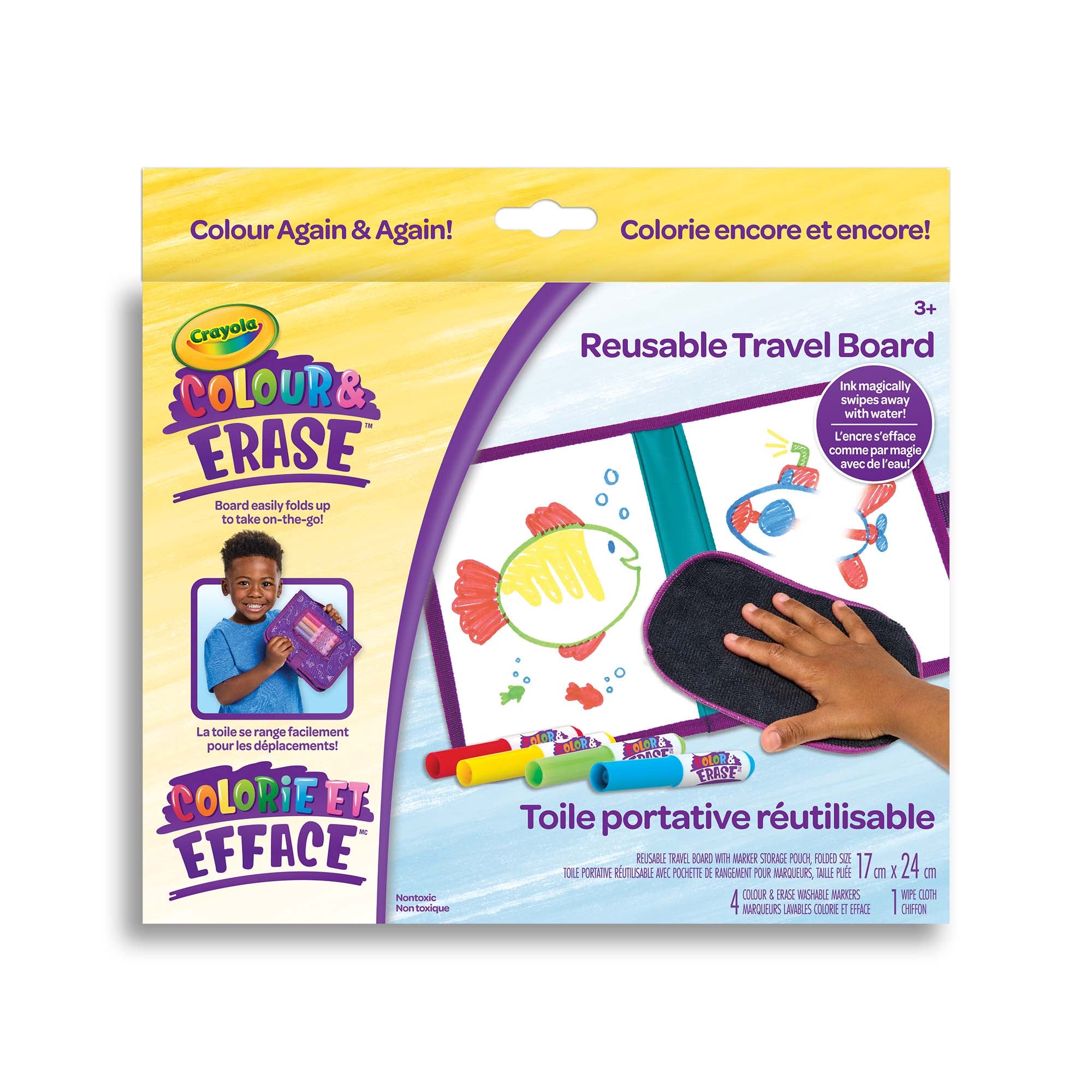 Crayola Colour & Erase Reusable Travel Board