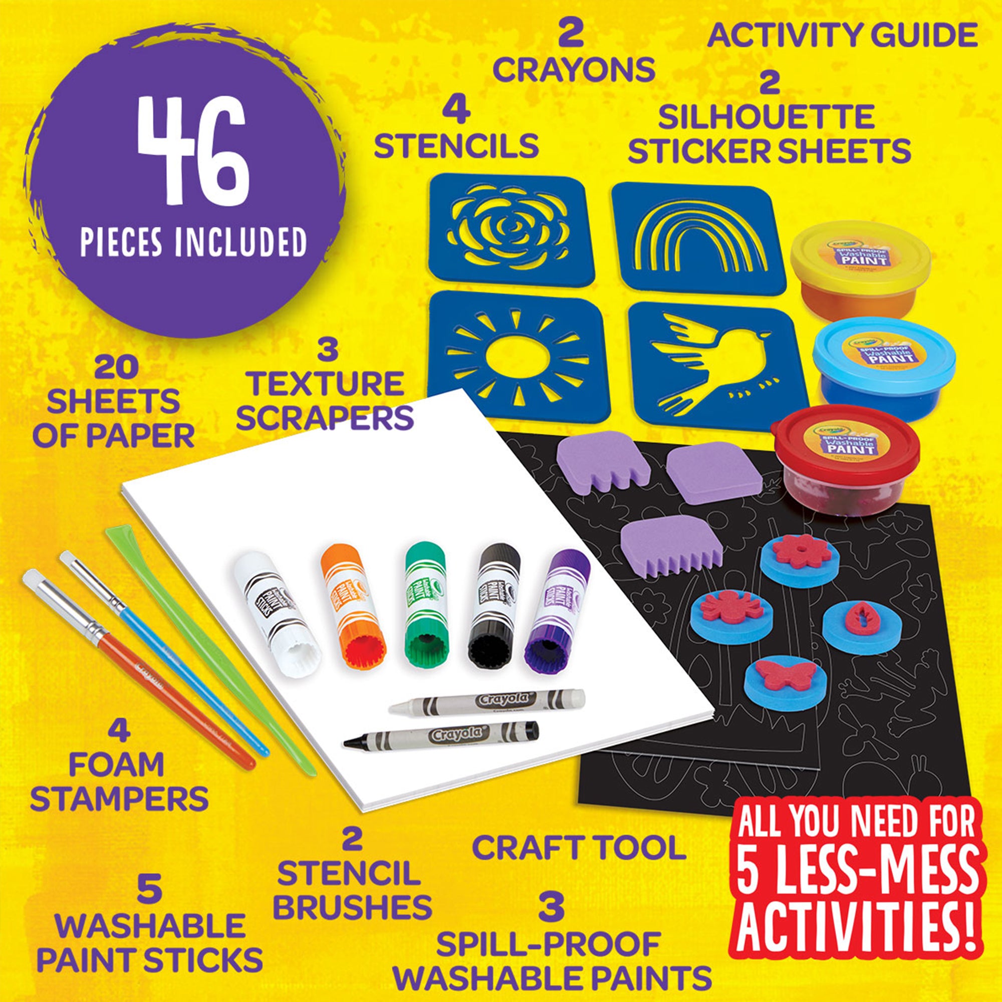 Crayola Less Mess Painting Activity Kit