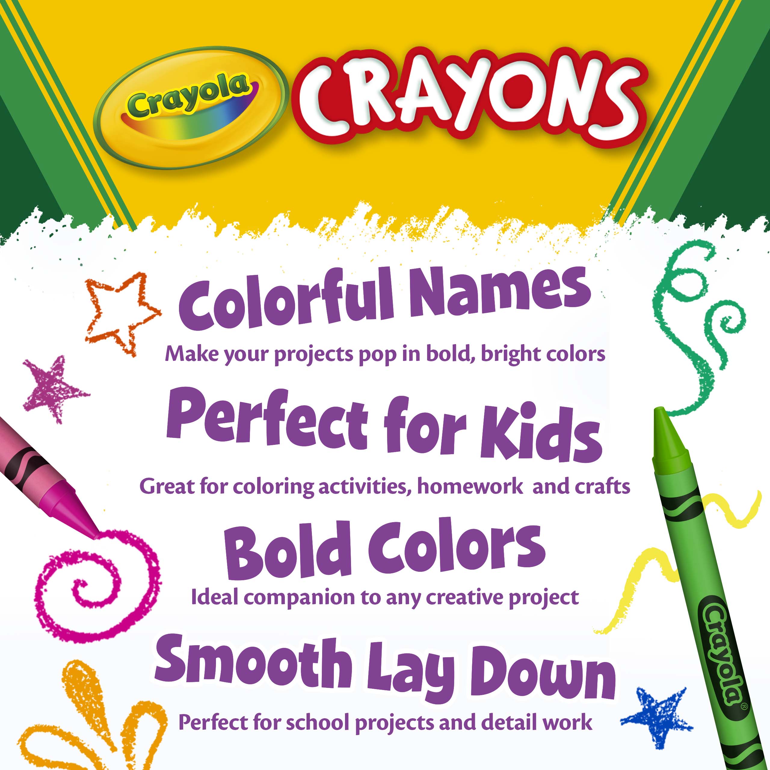 Crayola 800 Regular Crayon Classpack- 16 colours