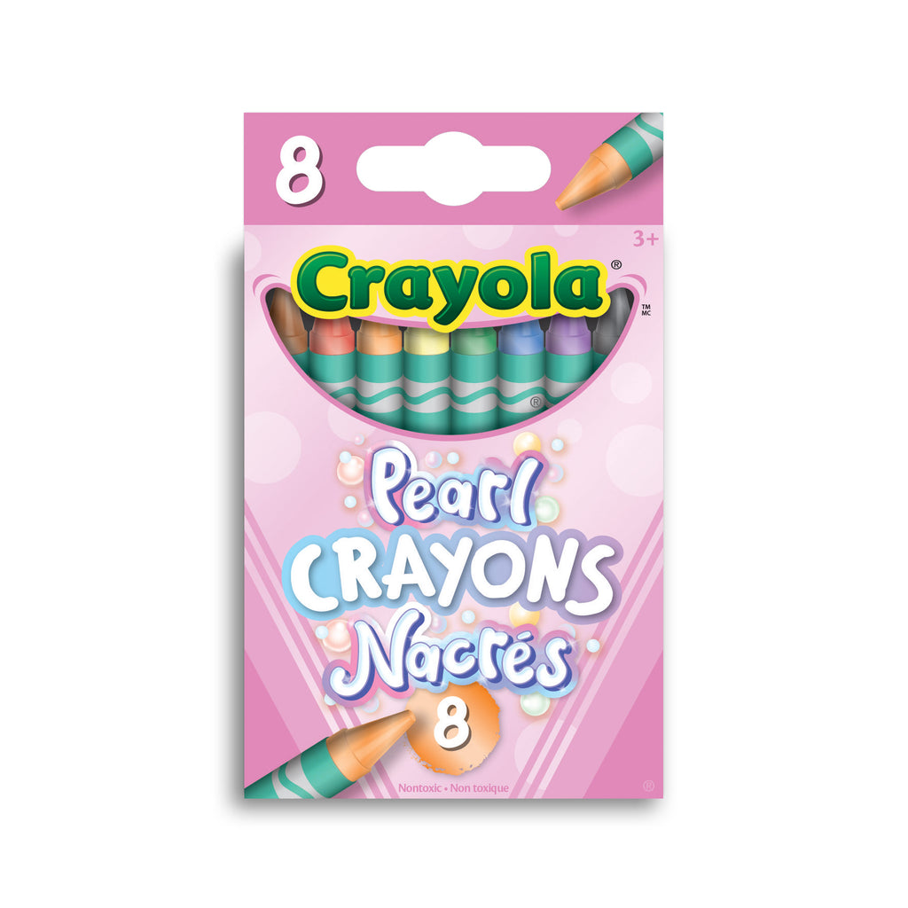 Crayola Metallic Crayons 8 Count Add Metal Sheen to Coloring with Shiny  Colors